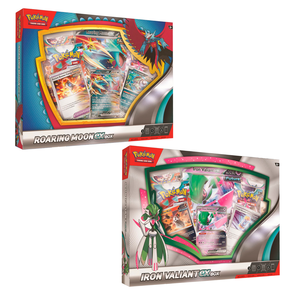 Pokemon Roaring Moon/Iron Valiant EX 6 Box Case