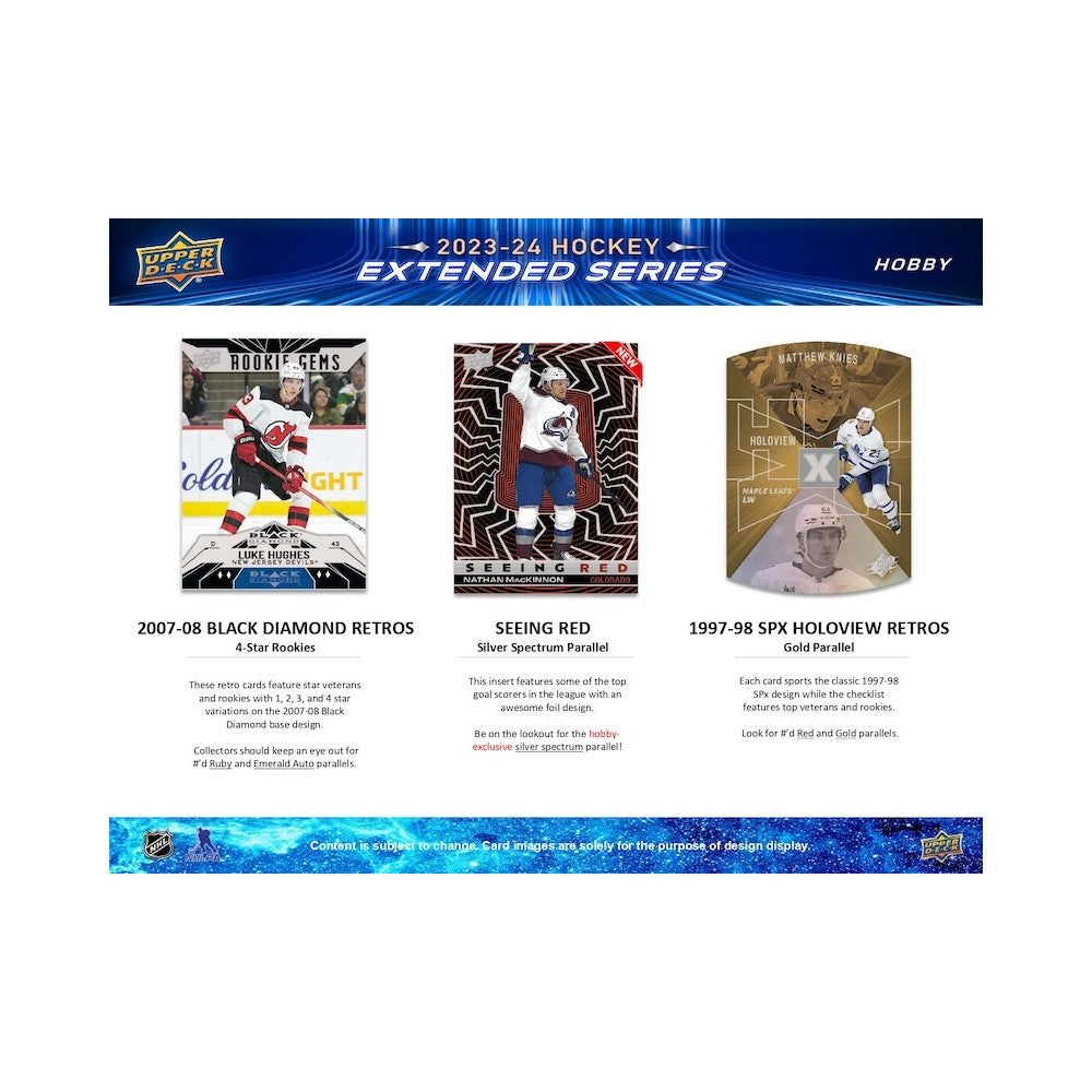2023-24 Upper Deck Extended Series Hockey Hobby 12 Box Case