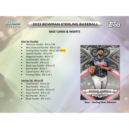 2023 Bowman Sterling Baseball Hobby Box