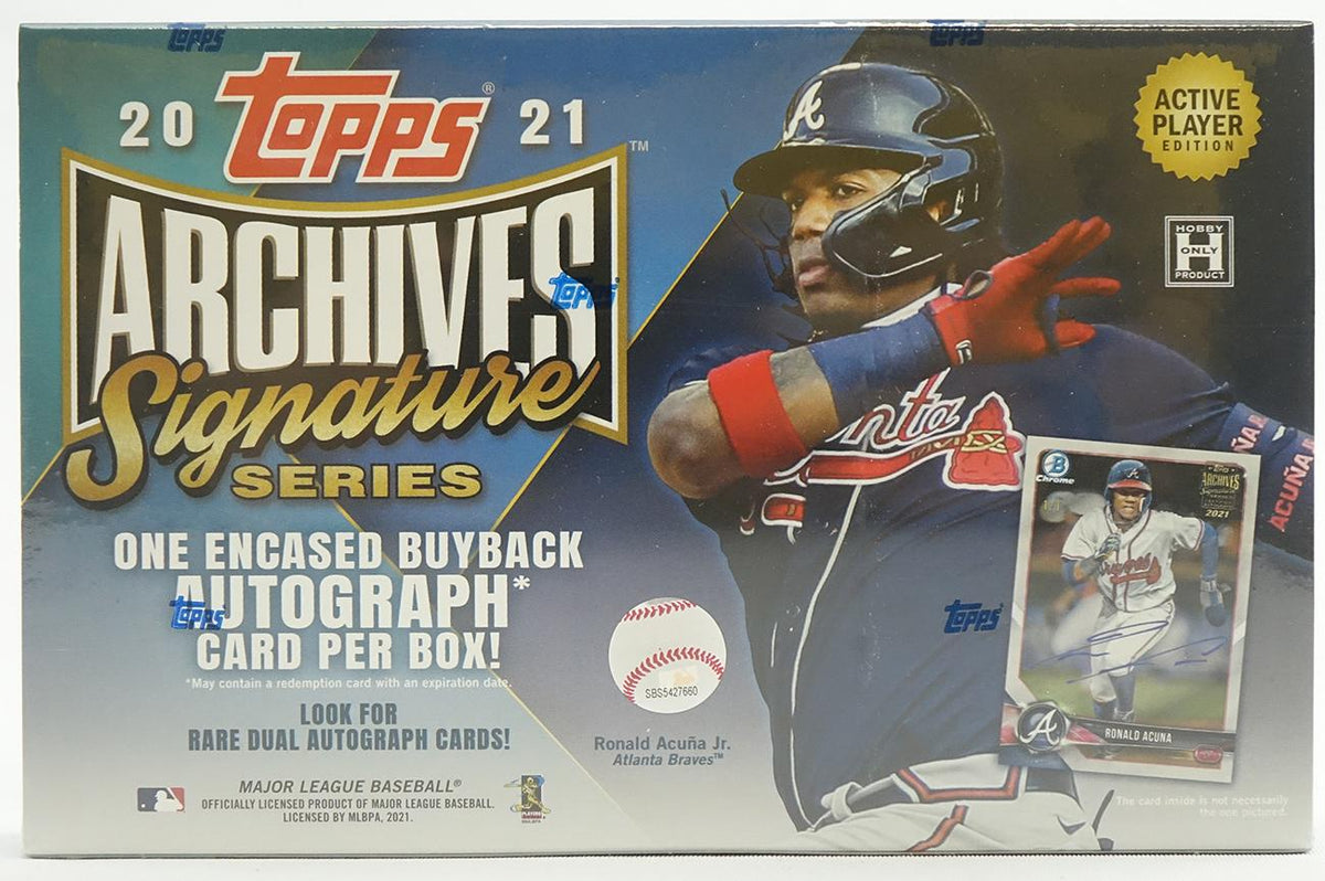 2021 Topps Archives Signature Series Baseball 20 Box Case
