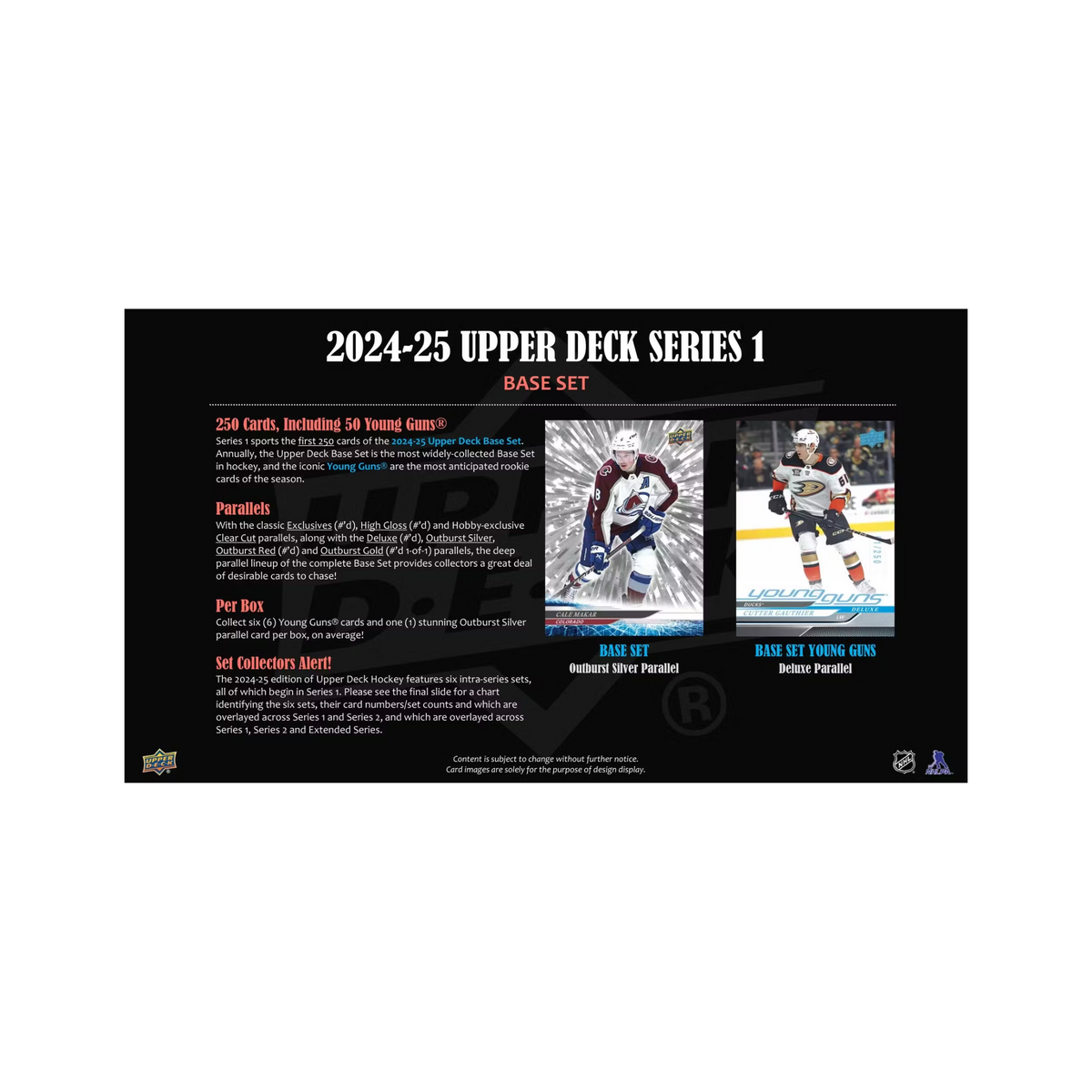 2024-25 Upper Deck Series 1 Hockey Hobby Box
