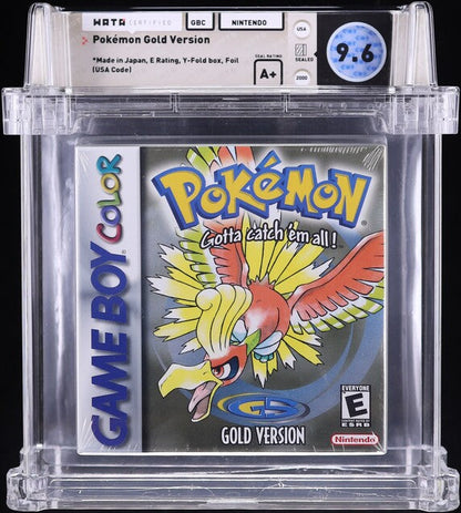 2000 POKEMON GOLD VERSION NINTENDO GAME BOY COLOR GBC WATA 9.6 A+ SEALED