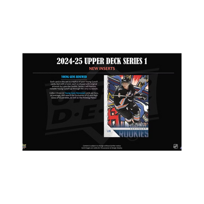 2024-25 Upper Deck Series 1 Hockey Hobby Box