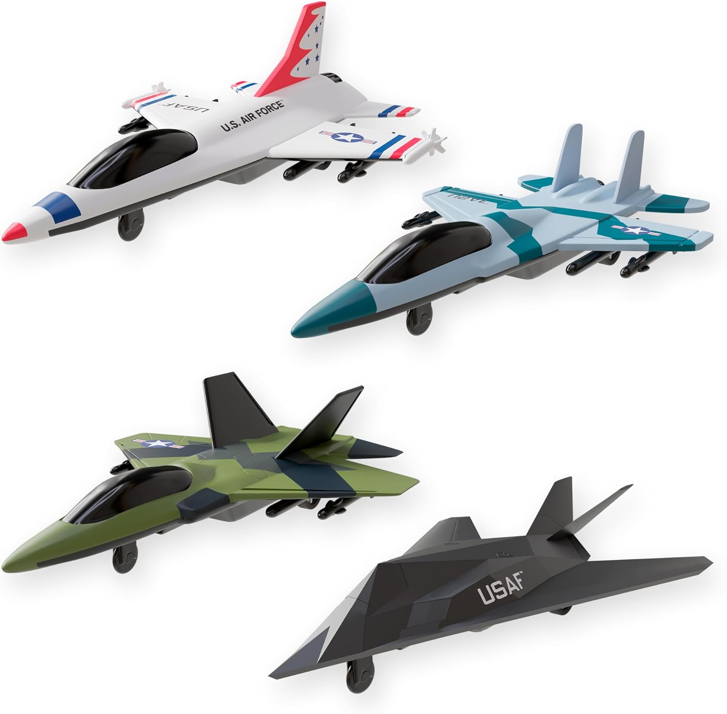 US Air Force 4-Pack Military Fighter Jets