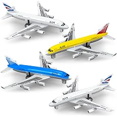 PassionCubed 6-Pack Die Cast Airplane Toys for Kids