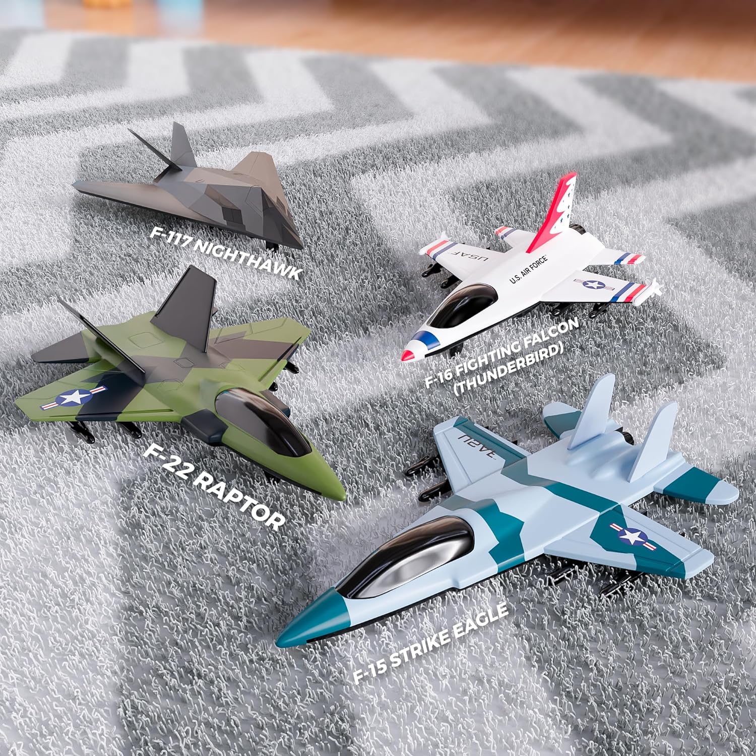 US Air Force 4-Pack Military Fighter Jets