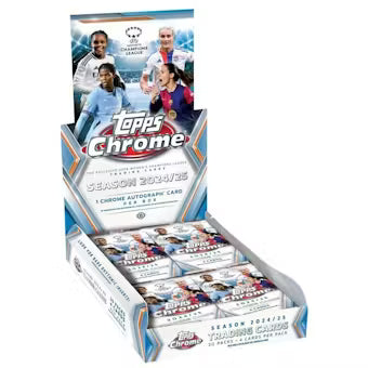 2024-25 Topps Chrome UEFA Women's Champions League Soccer Hobby Box