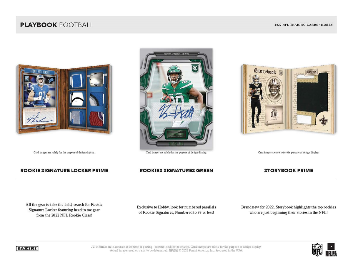 2022 Panini Playbook Football Hobby 16 Box Case