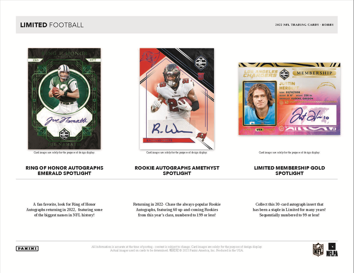 2022 Panini Limited Football Hobby Box