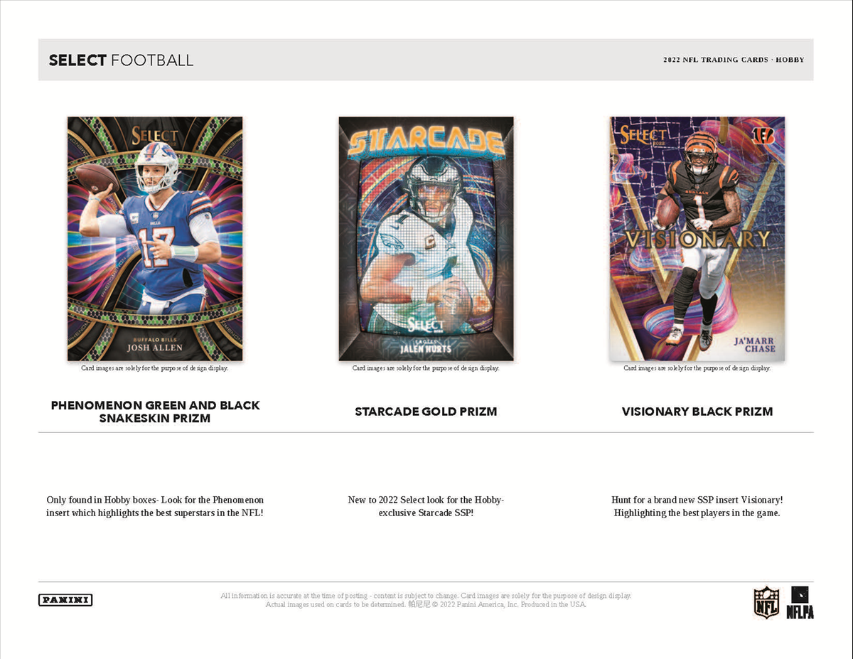 2022 Panini Select Football Hobby Box