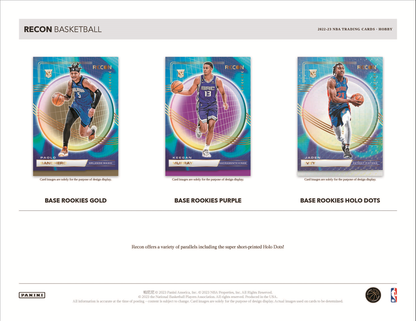 2022-23 Panini Recon Basketball Hobby 12 Box Case