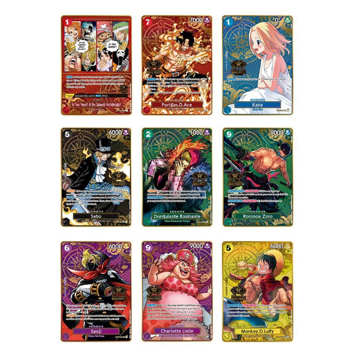 One Piece Card Game Japanese 2nd Anniversary Set (English Cards)