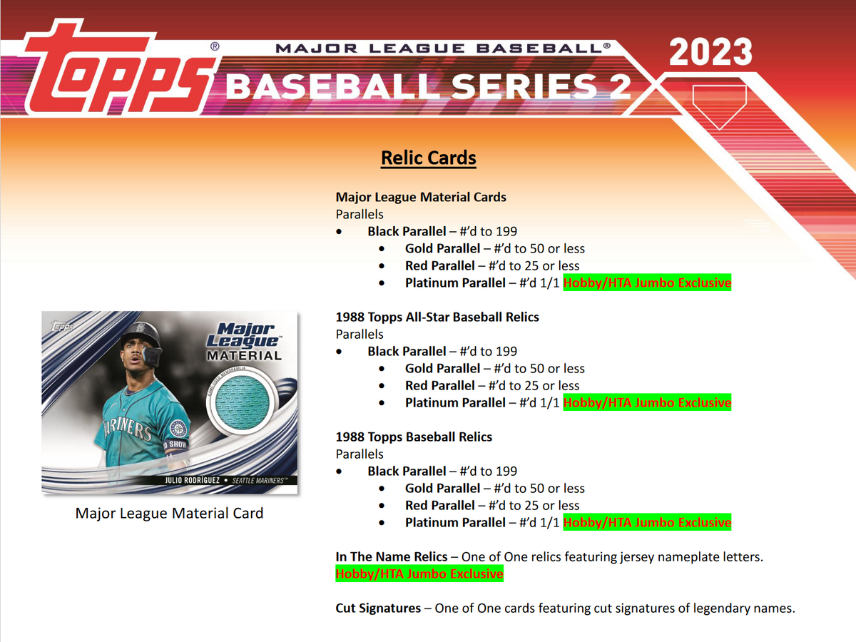 2023 Topps Series 2 Baseball Hobby 12 Box Case