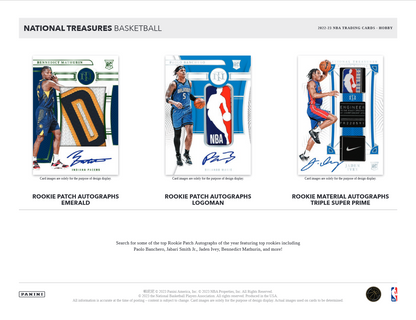 2022-23 Panini National Treasures Basketball Hobby Box