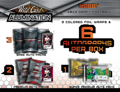 2023 Wild Card Alumination Draft Football Hobby Box