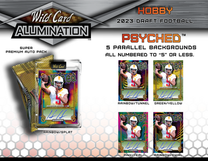 2023 Wild Card Alumination Draft Football Hobby Box