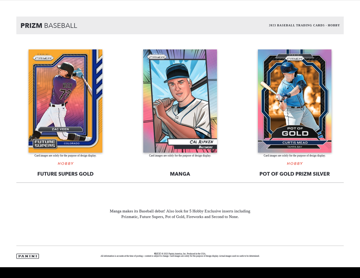 2023 Panini Prizm Baseball Hobby 12 Box Case