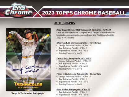 2023 Topps Chrome Baseball Jumbo HTA 8 Box Case