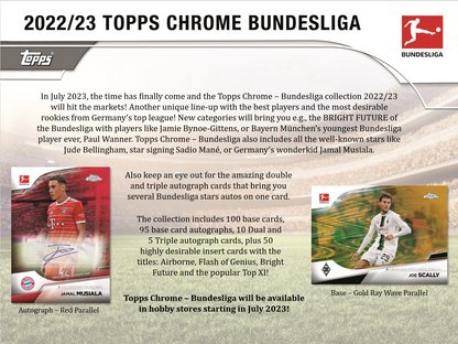 2022-23 Topps Chrome Bundesliga Soccer Hobby 12 Box Case