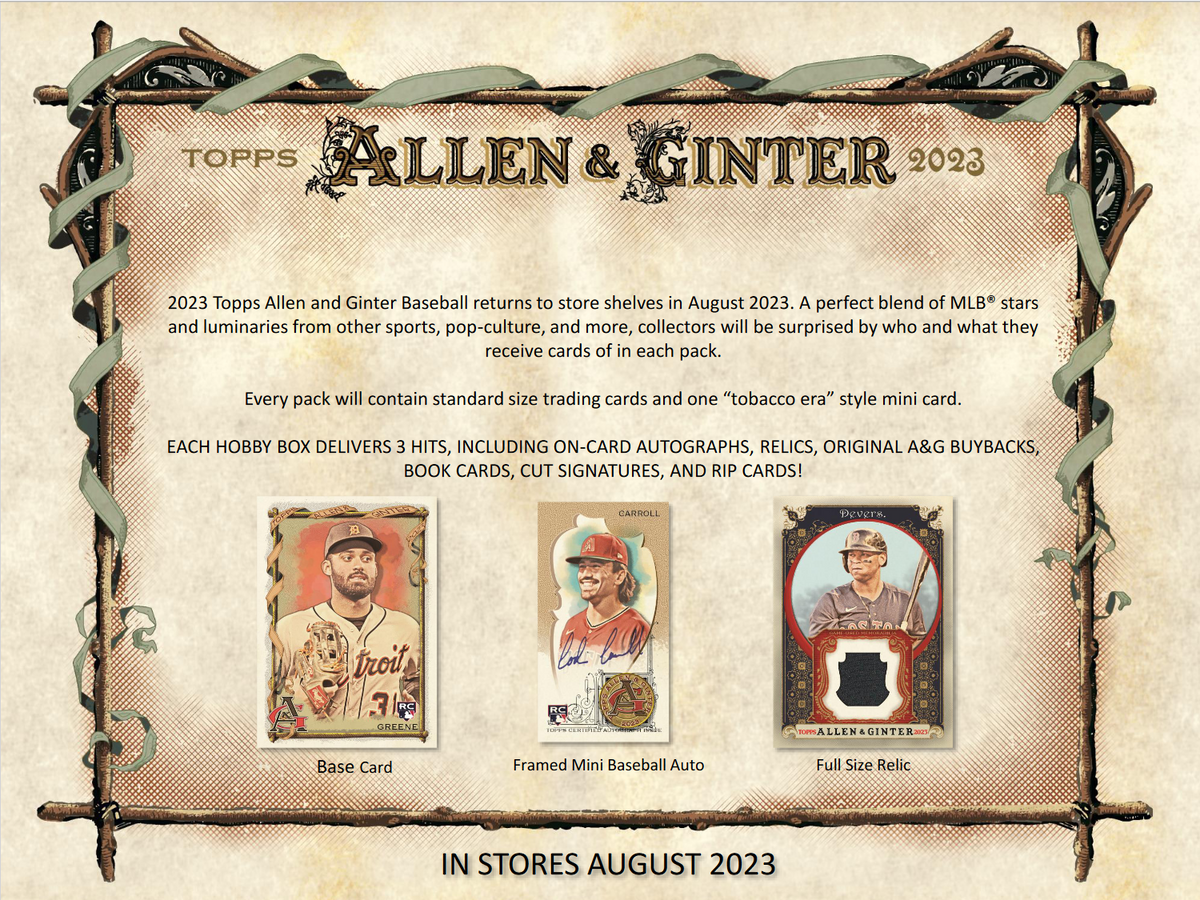2023 Topps Allen & Ginter Baseball Hobby 12 Box Case