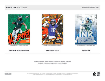 2023 Panini Absolute Football Hobby Box