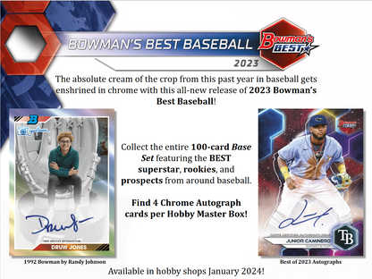 2023 Bowman's Best Baseball Hobby 8 Box Case