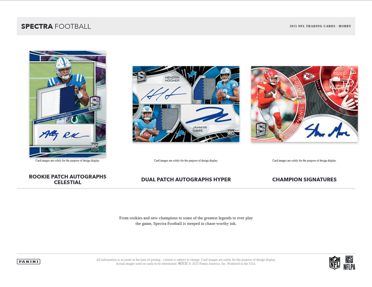 2023 Panini Spectra Football Hobby 8 Box Case