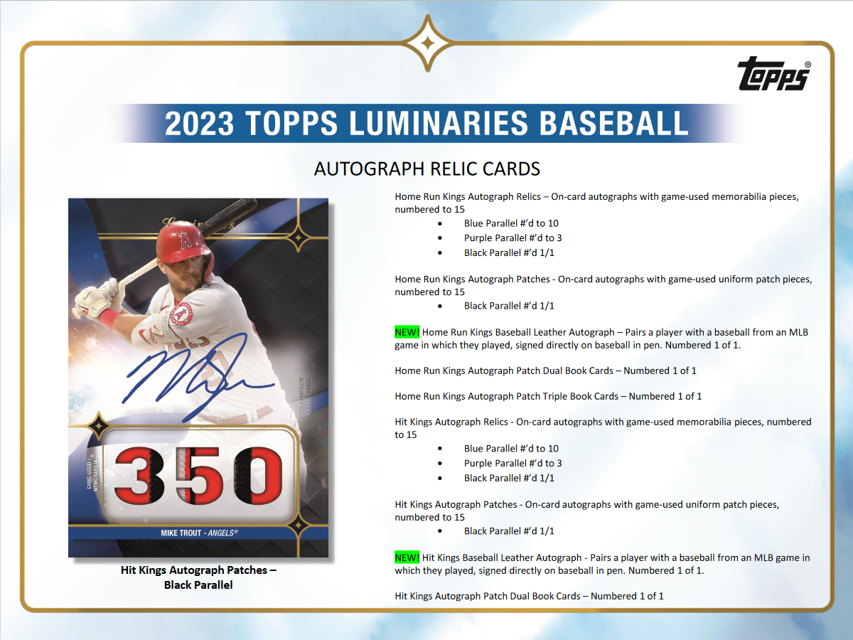 2023 Topps Luminaries Baseball Hobby Box