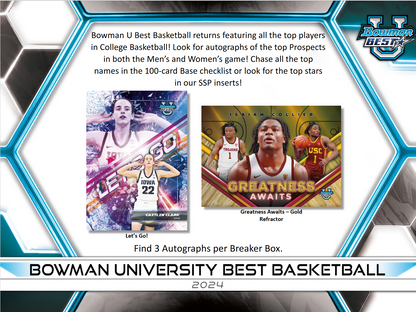 2023-24 Bowman University Best Basketball Delight 10 Box Case