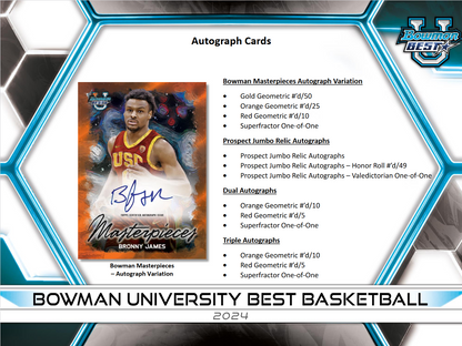 2023-24 Bowman University Best Basketball Delight 10 Box Case
