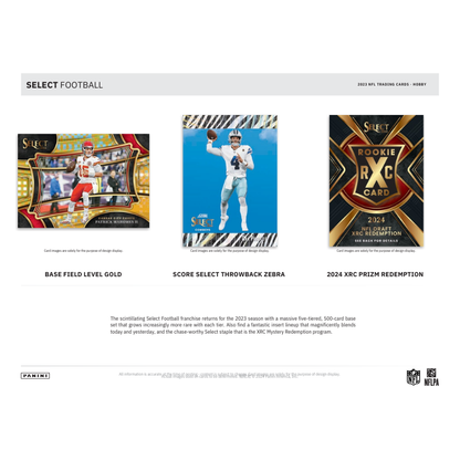2023 Panini Select Football Hobby 12 Box Case