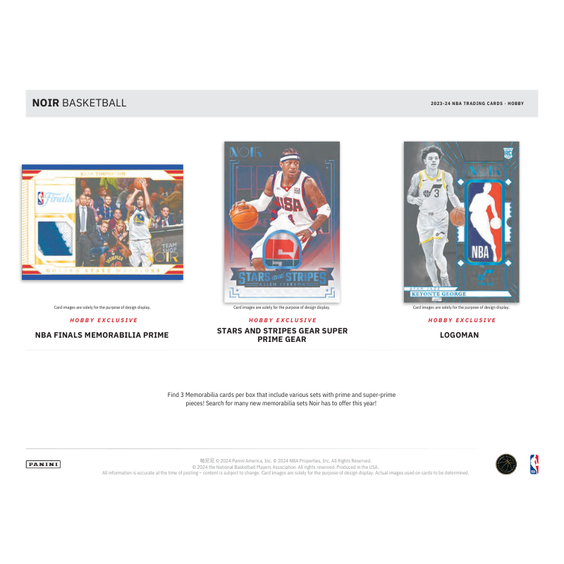 2023/24 Panini Noir Basketball Hobby 4 Box Case