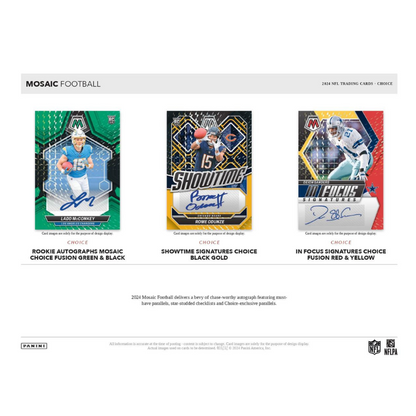 2024 Panini Mosaic Choice Football 20 Box Case