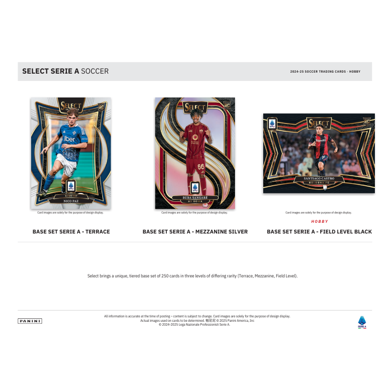 2024/25 Panini Select Serie A Soccer Hobby 12 Box Case