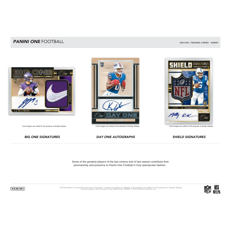 2024 Panini One Football Hobby 20 Box Case