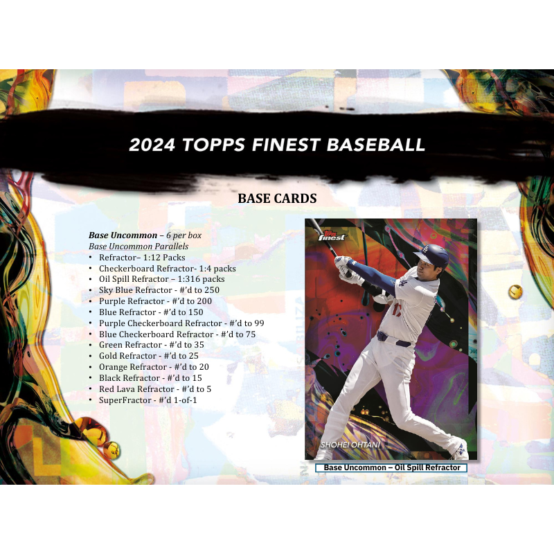 2024 Topps Finest Baseball Hobby Box